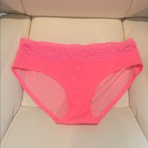 Victoria's Secret Neon Pink Lace Panties
